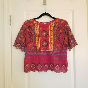 RARE: Anthropologie Beaded Blouse